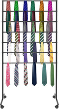 7 Tiers Rolling Display Tie & Scarf Rack Towel Belt Pants Hangers Ribbon by kunghei