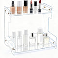 Clear Bathroom Countertop Organizers and Storage, 2 Tier Acrylic Cosmetics by Unknown