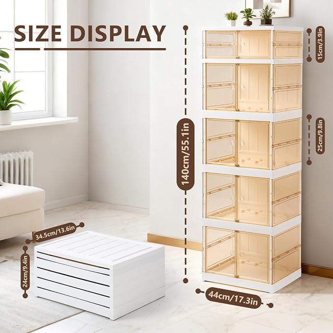 MGWILL Foldable Shoe Rack, Purse Organizers - Image 2