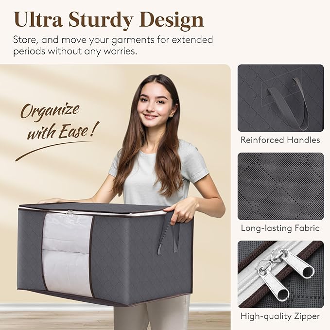Lifewit 4 Pack Foldable Clothes Storage - Image 4