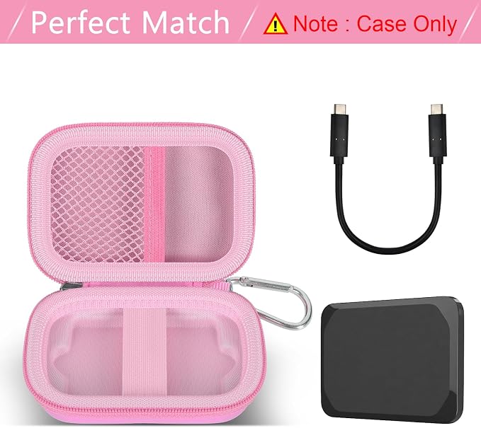 Carrying Case Compatible with Crucial X10/ X9 Pro 4TB/ 2TB/ 1TB Portable SSD - Image 2
