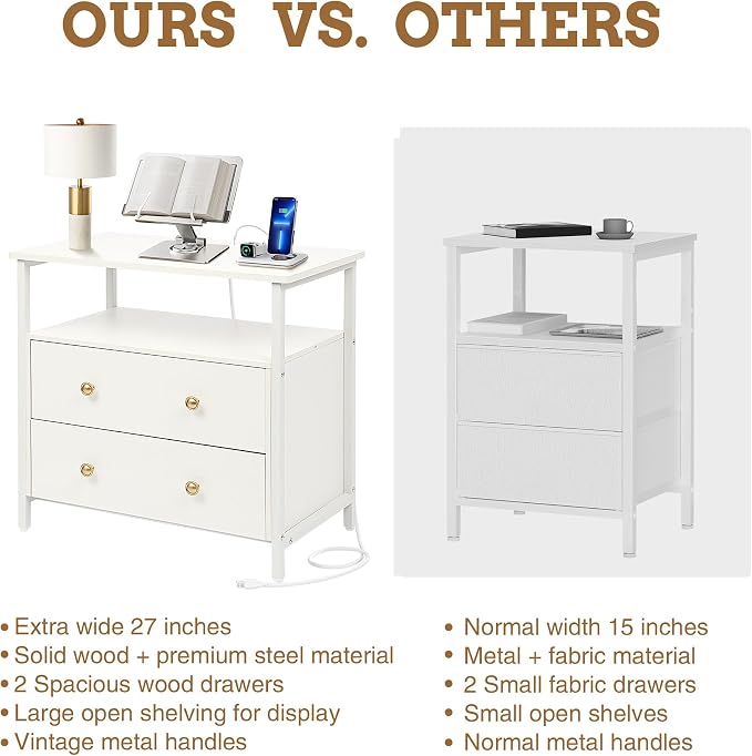27 inch Wide Night Stand Set 2 - Image 7