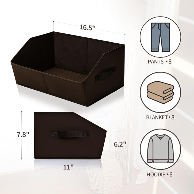 Trapezoid Closet Storage Bins - Image 2