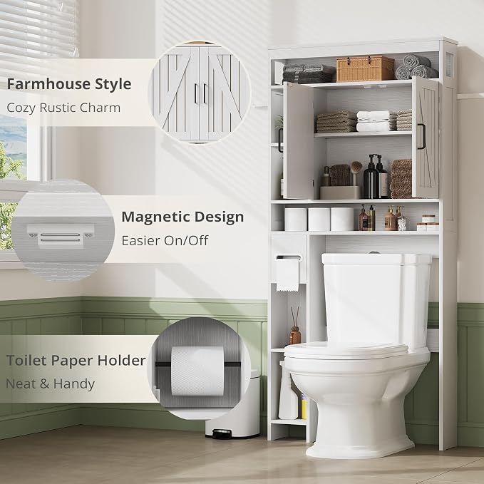 Over The Toilet Storage Cabinet - Image 6
