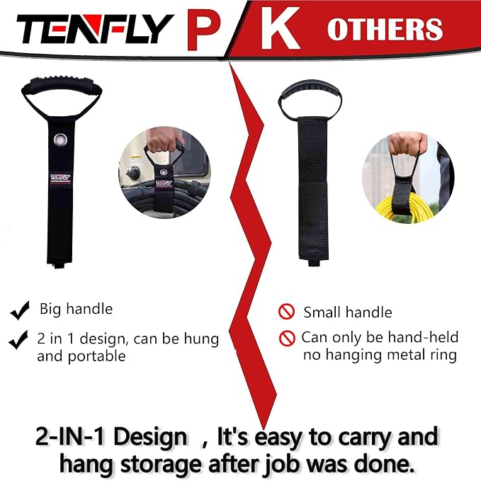 4 Pack Portable Extension Cord Holder and Organizers, - Image 3
