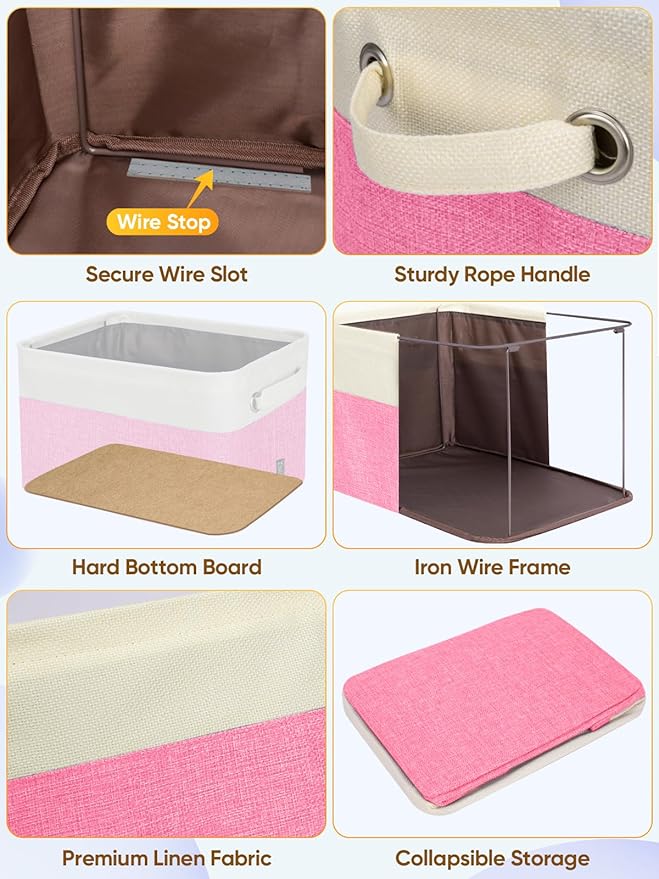 BALEINE 2 Pack Fabric Storage Bins - Image 6