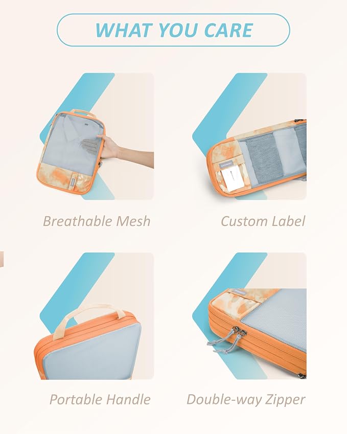 BAGSMART 6 Set /4 Set/2 Set Compression Packing Cubes - Image 6