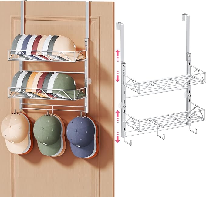 SWTYMIKI Over Door Hat Organizer by SwtyMiki-TidyHomeSweetLife