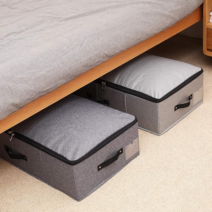 AMJ Foldable Under Bed Storage Basket Container - Image 2
