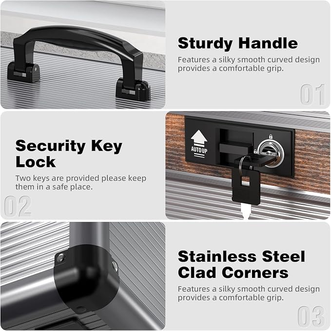 Glosen Medicine Lock Box, locking medicine box, Security Lock Boxes，lock box - Image 3