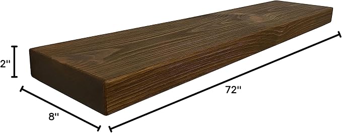 joelsantiques 72 Inch Wooden Floating Shelves - Image 3