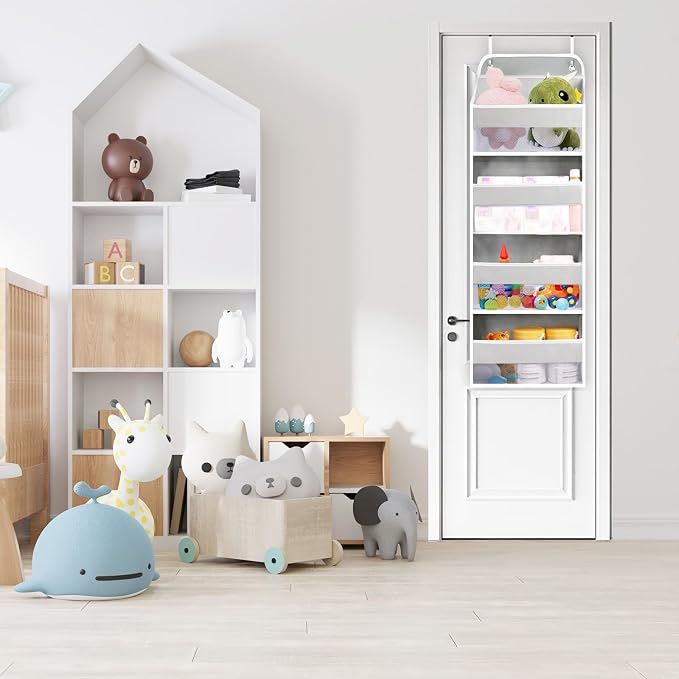 QINGUANG Over The Door Organizer, Hanging Organization and Storage, Behind Door - Image 7