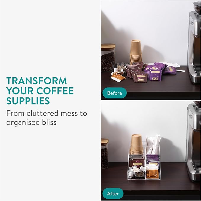 Navaris 4 Compartment Coffee Organiser - Image 7