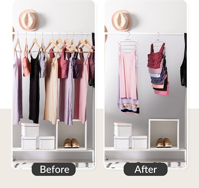 ZEDODIER 2 Pack Tank Top Hanger Space Saving, Bra Hangers - Image 2