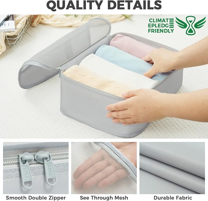 BAGAIL 9 Set Packing Cubes Luggage Packing Organizers - Image 6