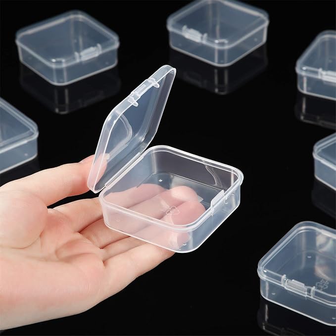 48 Packs Clear Small Plastic Containers Transparent Storage Box - Image 4