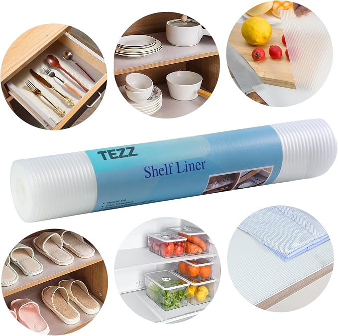 Thickened Shelf Liner, 16 in x 20 FEET Non-Slip Cabinet Liner, Washable - Image 6