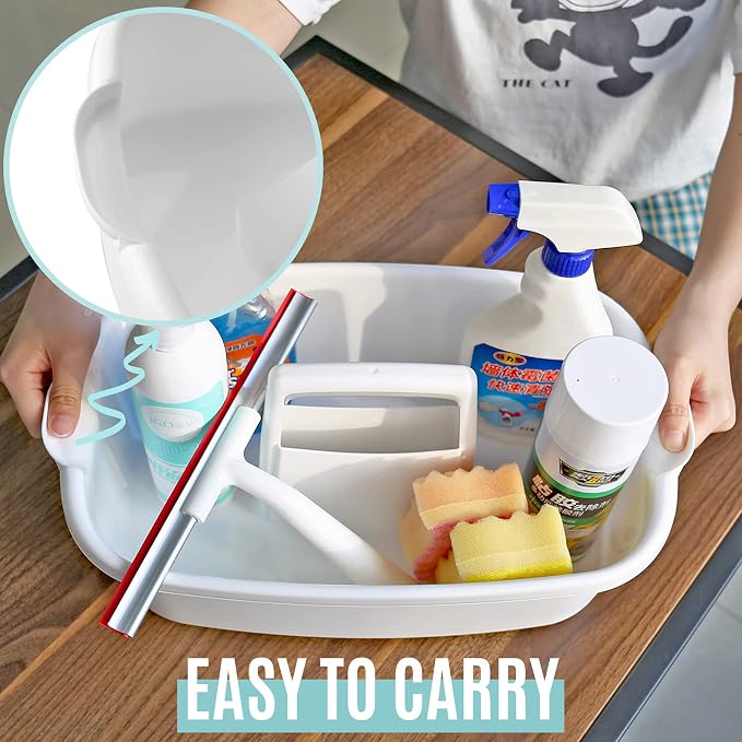 Cleaning Caddy Organizer with Handle, Cleaning Tool Storage Tote, 2 Pack - Image 5