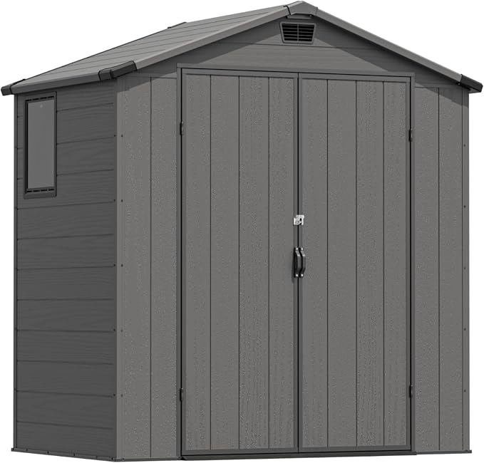 Greesum 6x4FT Plastic Outdoor Storage Shed by BuynowfromGreesum