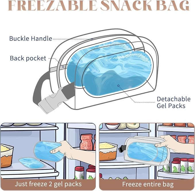 Cerbonny Small Cooler Bag Freezable Lunch Bag - Image 2