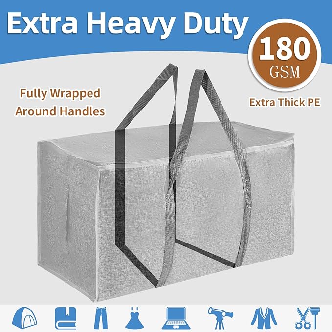 8 Pack-Extra Large Heavy Duty Moving Bags - Image 2