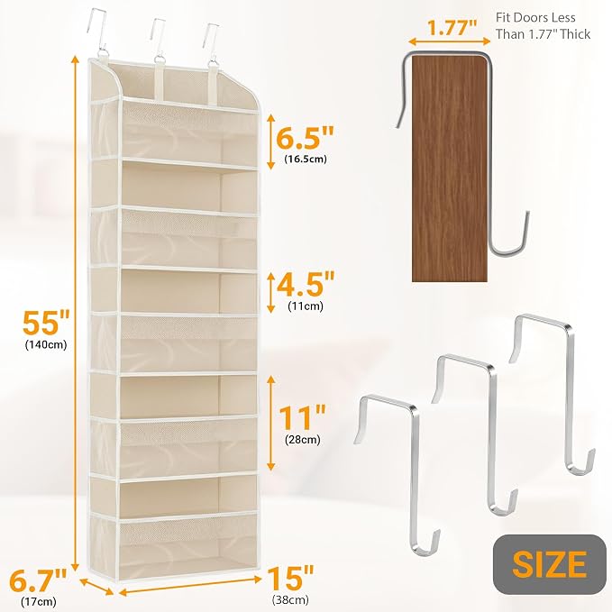 5 Layers Over The Door Organizer - Image 2