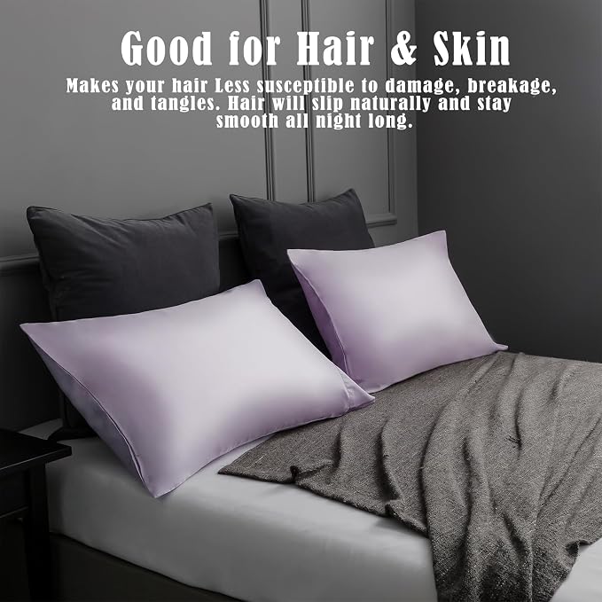 TELUS Pillow Cases Standard Size 2 Pack, Bamboo Rayon & Lyocell Pillowcase - Image 7