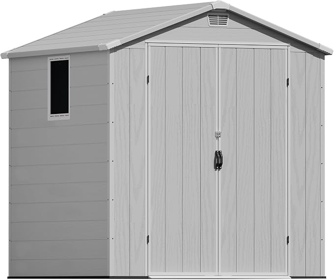 Greesum 6x6FT Plastic Outdoor Storage Shed by BuynowfromGreesum