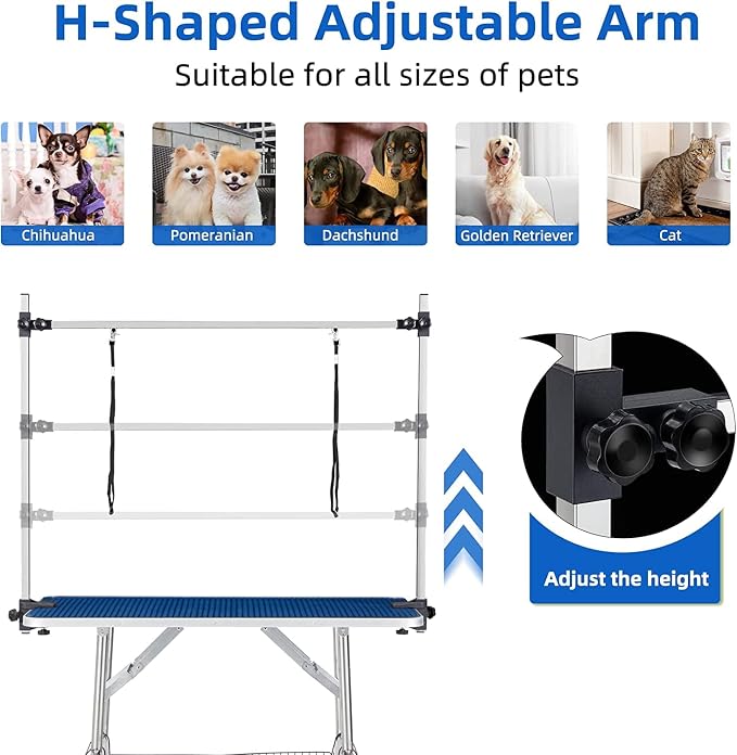 46" Dog Grooming Table Foldable Pet Grooming Tables - Image 5