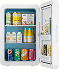 22L/30Cans Mini Fridge for Bedroom, 12v DC Portable Cooler & Warmer, Mini by Kikihouse