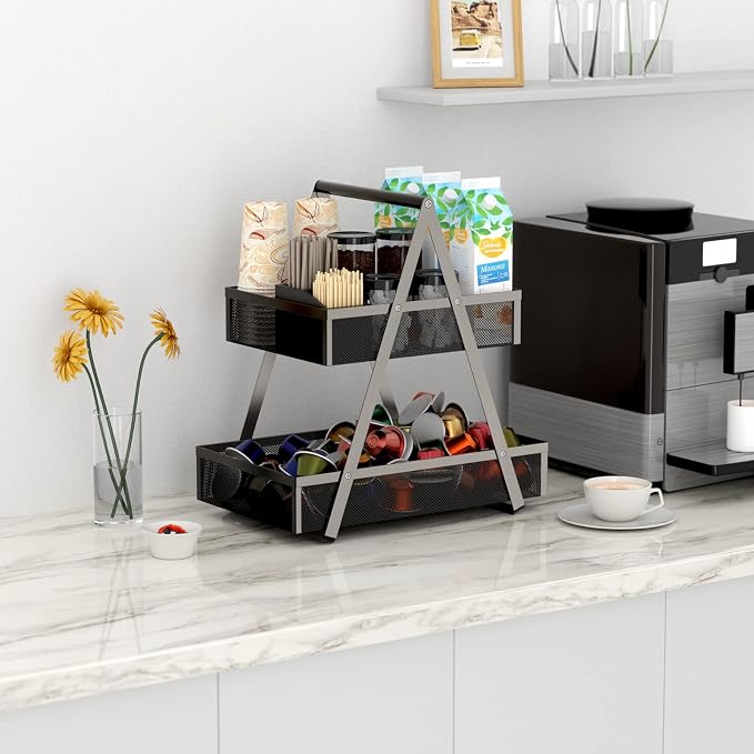 EKNITEY Tiered Snack Organizer Countertop - Image 4