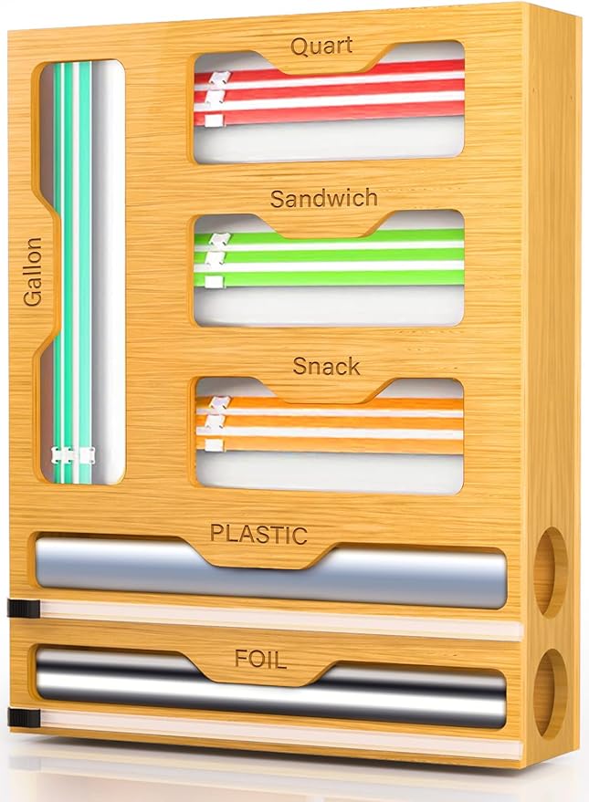 KOCWELL Bag Organizer and Plastic Wrap Dispenser by KOCWELL