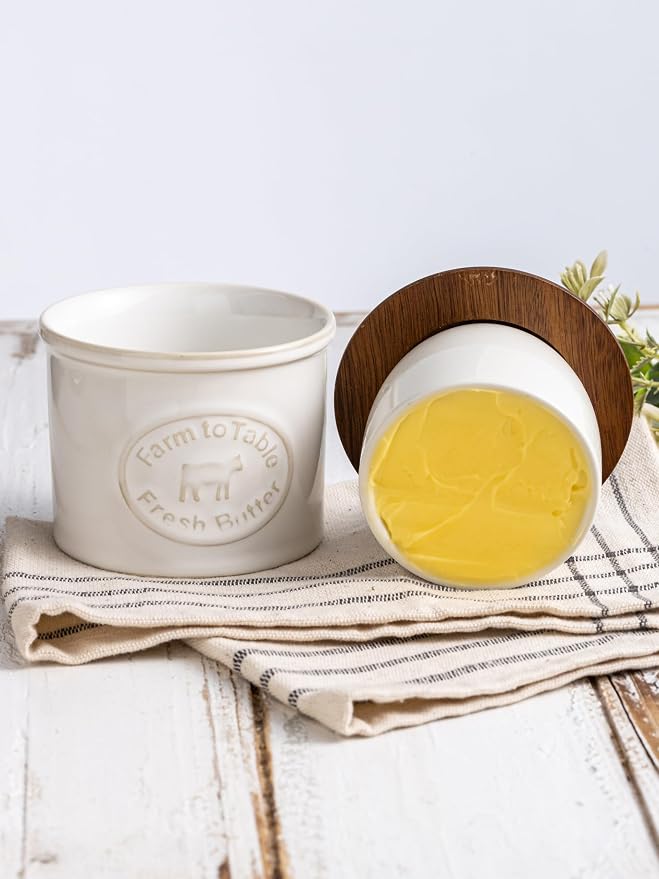 Ceramic Butter Dish With Lid, Butter Crock - Image 2