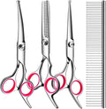 5 in1 Dog Grooming Scissors Kit, Professional Dog Scissors by TINMARDA