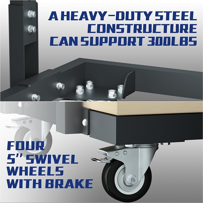 Panel Handler Cart and Shop Stand, Tilting Panel Cart - Image 5