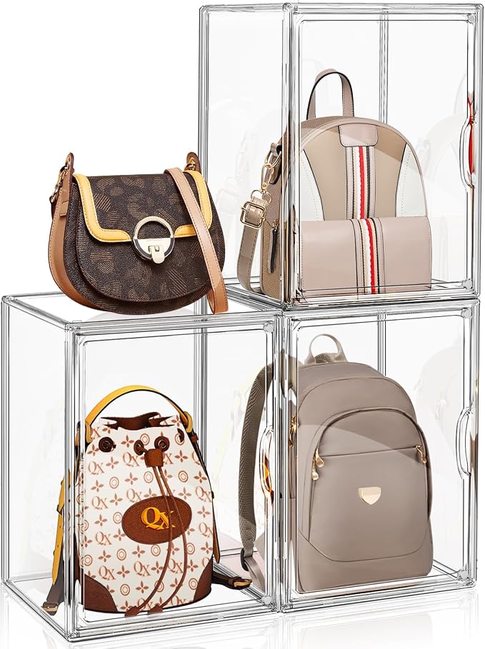 3 Packs Clear Handbag Storage Organizer by FODIENS