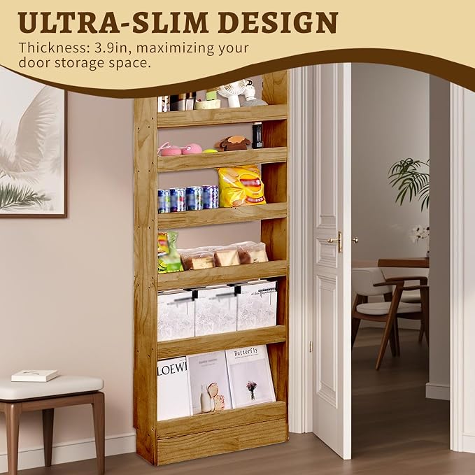 Behind Door Bookshelf Organizer - Image 5