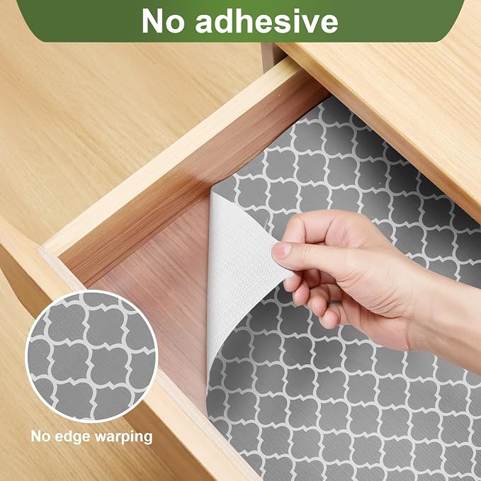 Moriah Shelf Liner for Kitchen Cabinet Non-Adhesive, Thickened Drawer Liner No - Image 5