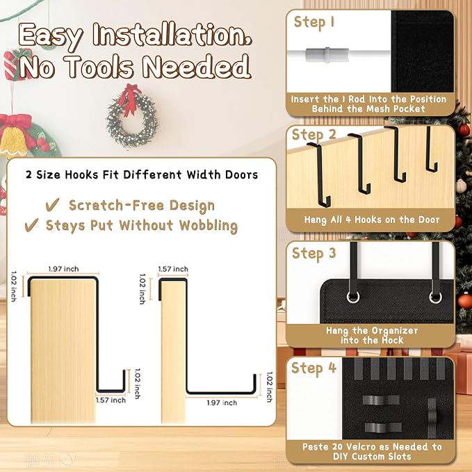 Over the Door Organizer for Building Blocks, Kids Toys Storage - Image 9