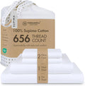 Threadmill Supima Cotton Sheets Queen | 656 Thread Count Queen Sheets by ThreadmillHomeLinen