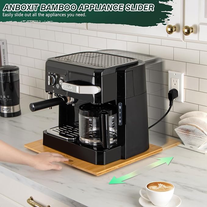 Bamboo Appliance Slider, Sliding Tray - Image 2