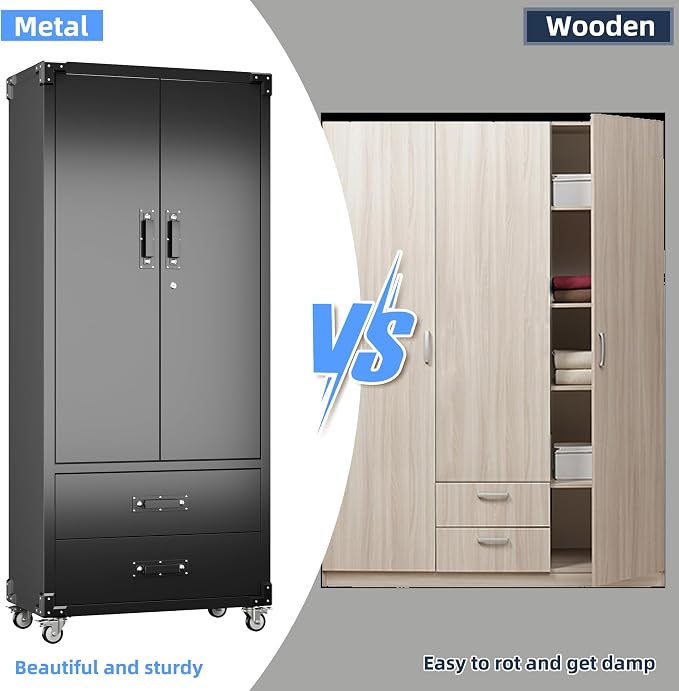 SUXXAN Rolling Storage Cabinet - Image 8