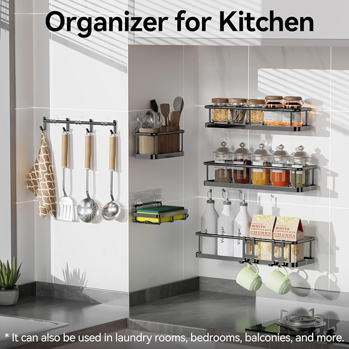 YASONIC Shower Caddy, 100% Rustproof Shower Shelves - Image 8