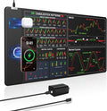 Wireless Charging Mouse Pad for Stock Market Invest Day Trader, 31.5"x15.8" by abcmat