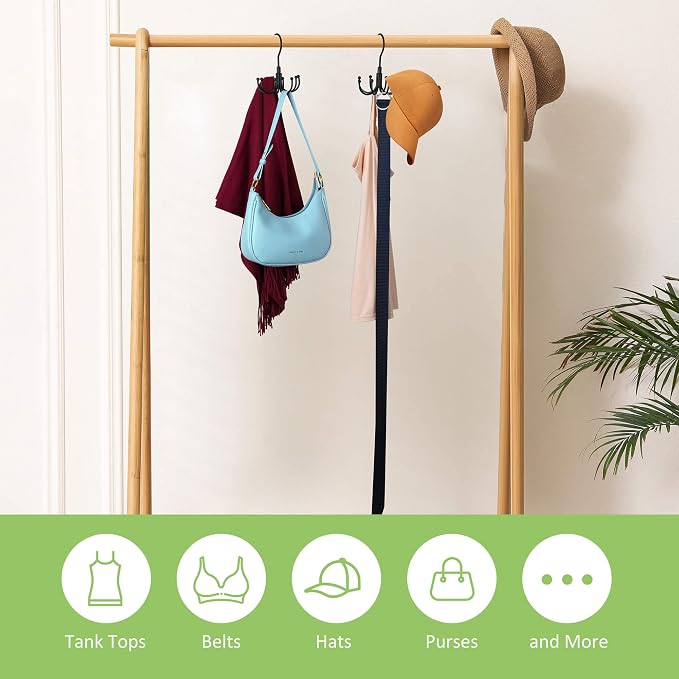 Belt Hanger, 2 Pack Rotatable Belt Organizer - Image 6
