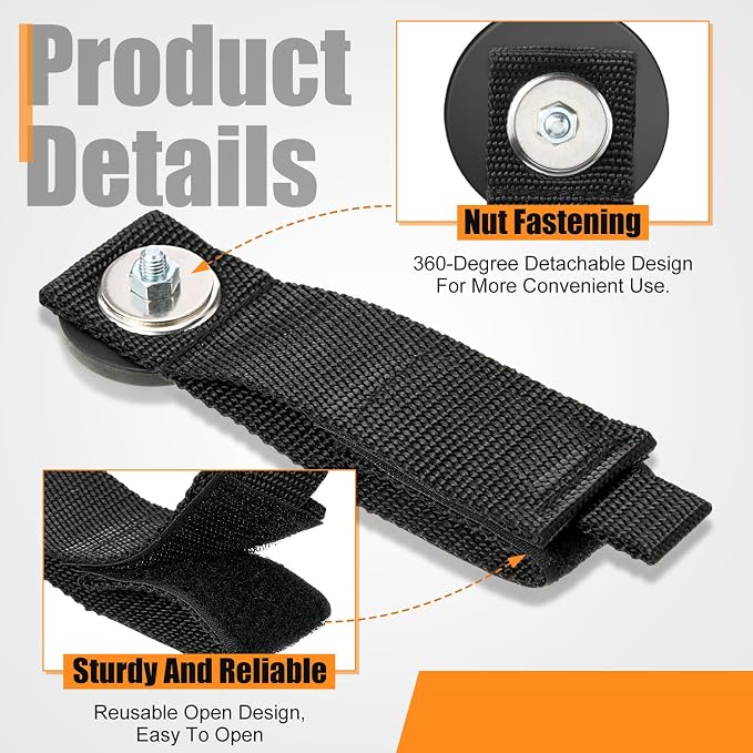 Vicenpal 8pcs Heavy Duty Magnetic Hook, Magnetic Tool Holder &Garage Hooks - Image 5
