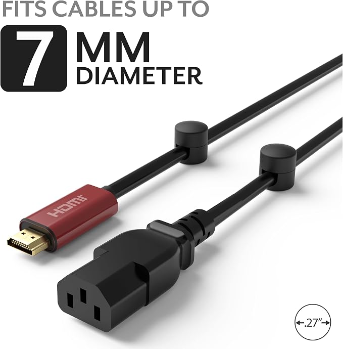 Cable Anchors for Desk Organization Black | Premium Aluminum Cord Organizers | - Image 5