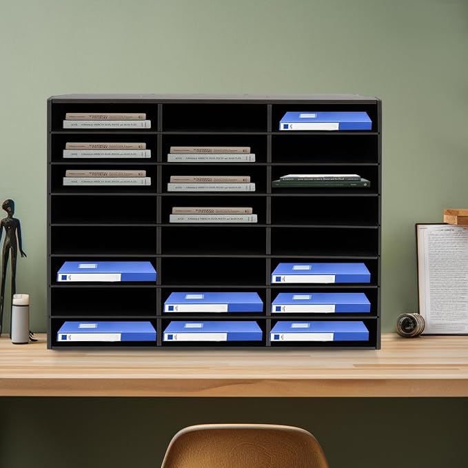 Mail Sorter Organizer, 24 Compartments Mailbox - Image 3