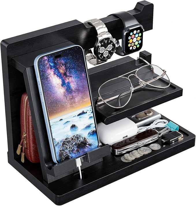 Yirilan Wood Phone Docking Station by Yirilan