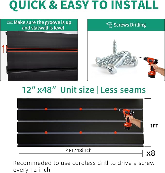 Slatwall Panel Garage Slat Wall Storage Systems - Image 6